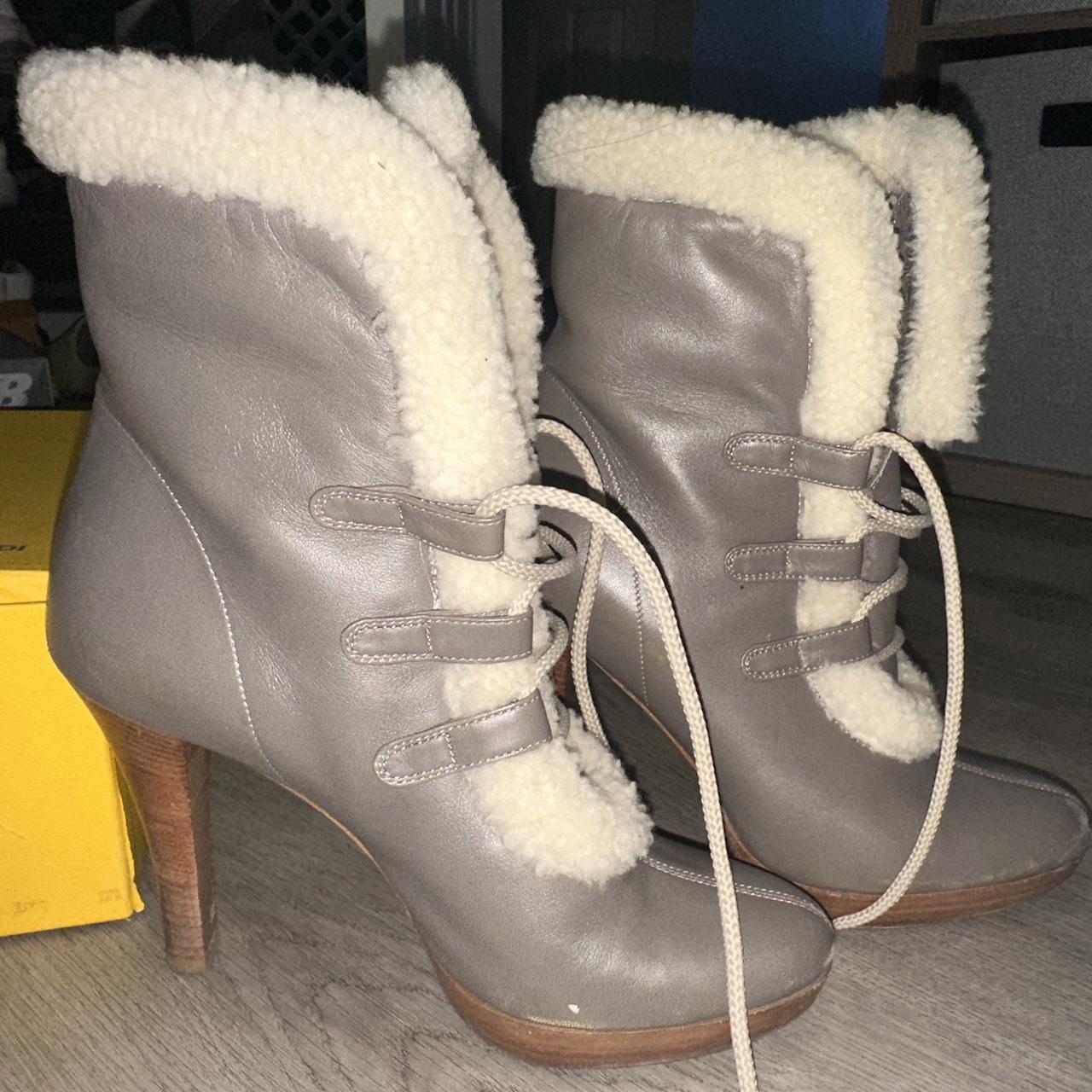 Fendi boot hot sale heels