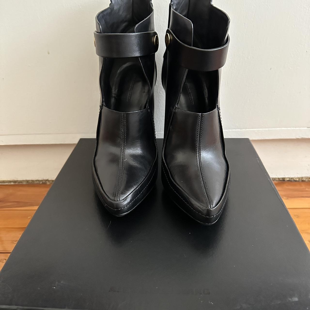 Alexander wang hot sale buckle boots