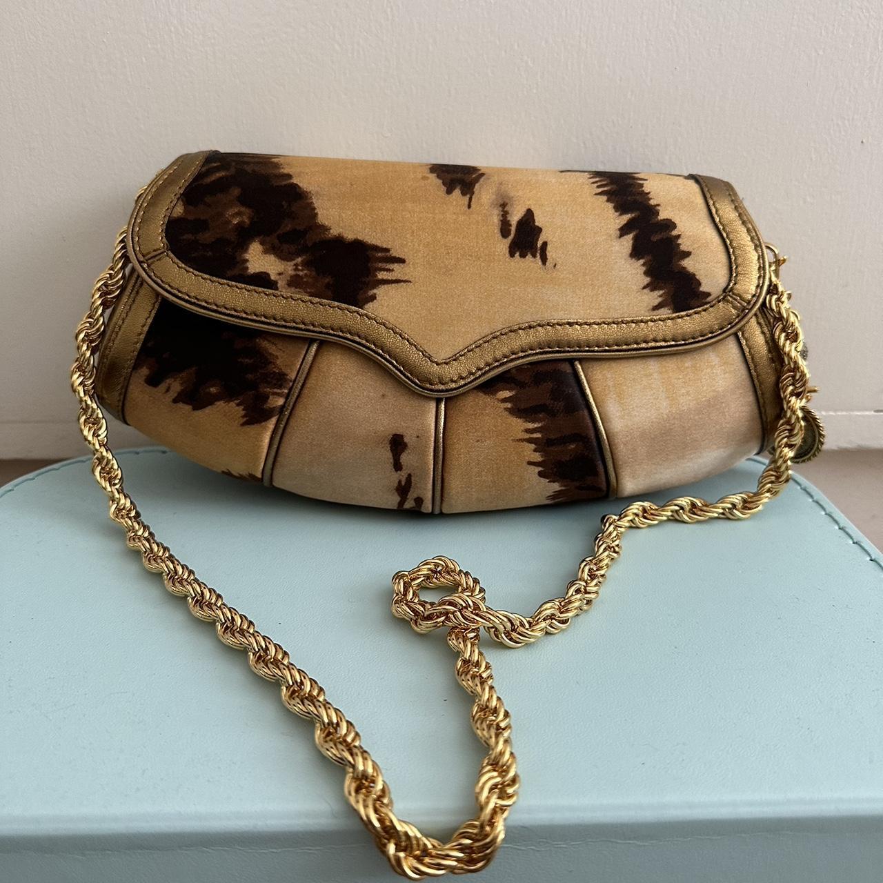 Roberto cavalli gold discount bag