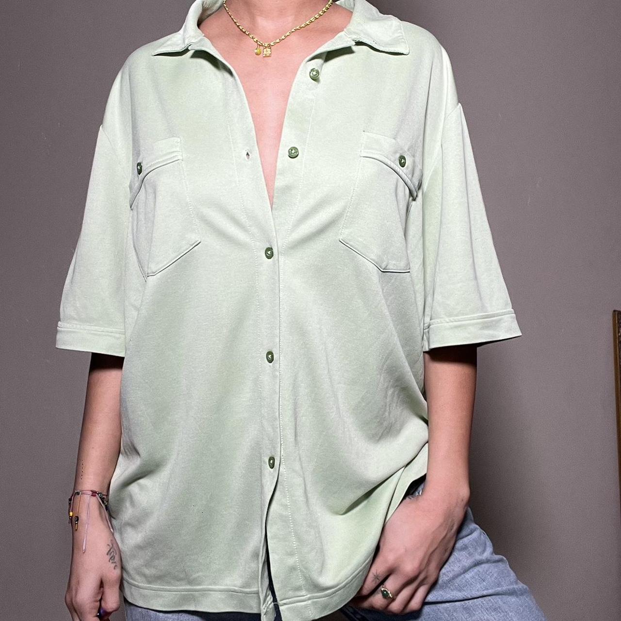 Y2K button Up Quiksilver Collared Shirt Mens Medium... Depop