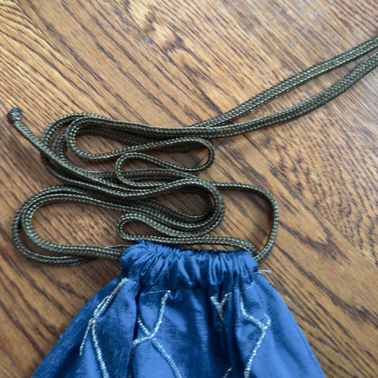 Women's Bag - Blue/Multi – Handmade raw silk pouc… - image 5