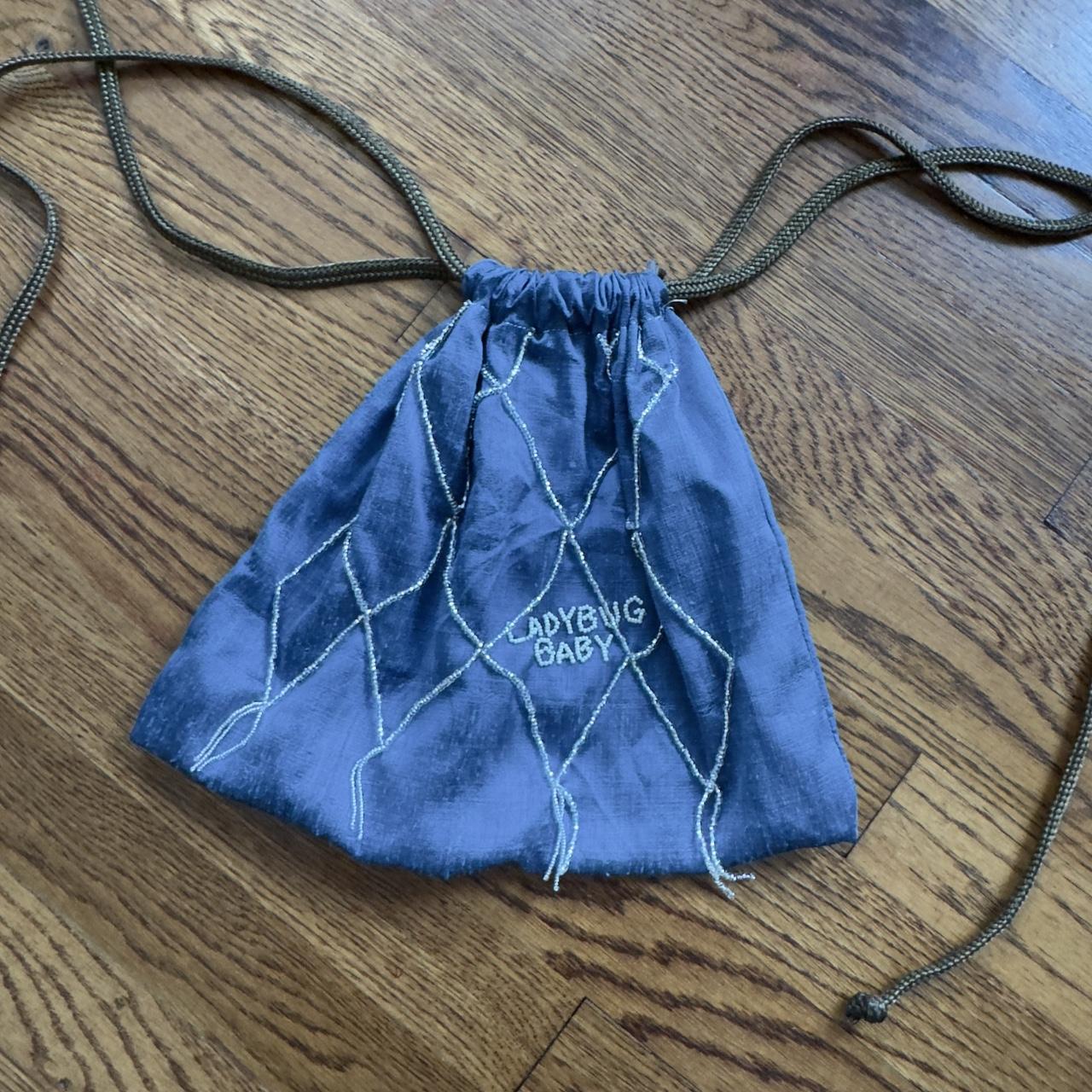 Women's Bag - Blue/Multi – Handmade raw silk pouc… - image 7