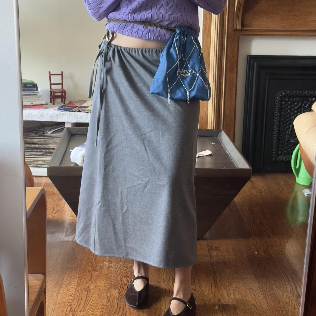 Women's Bag - Blue/Multi – Handmade raw silk pouc… - image 2