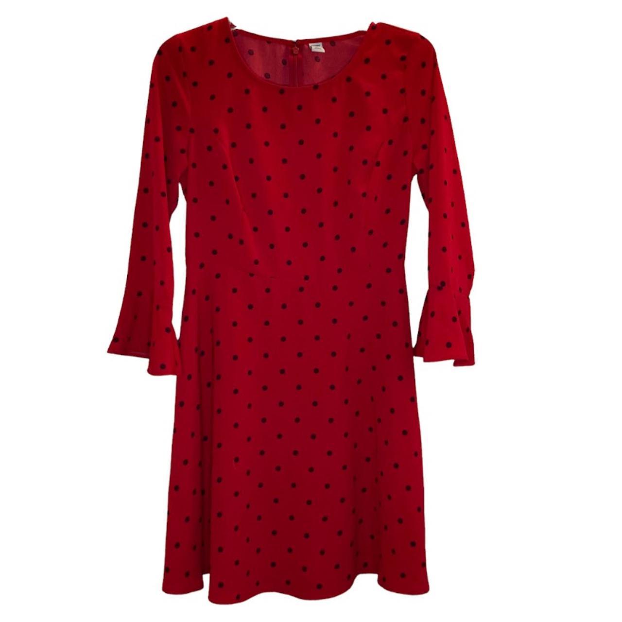 old navy red polka dot dress