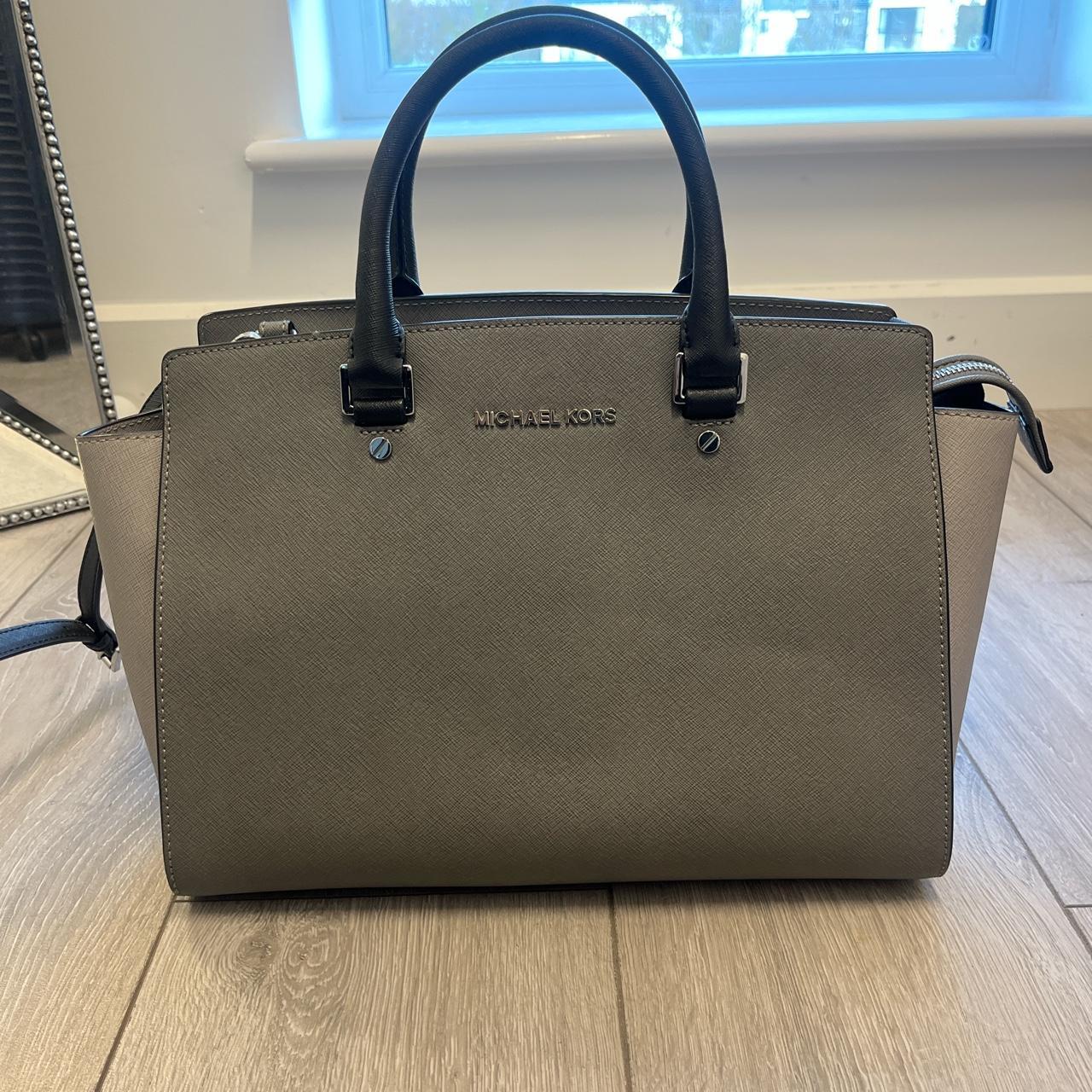 Michael Kors grey black medium sized handbag with Depop