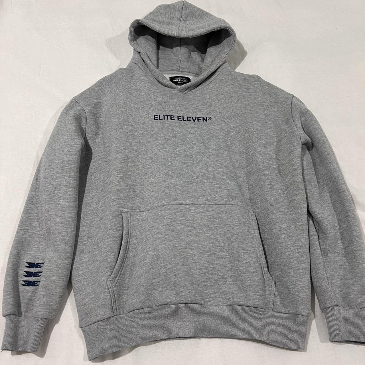 elite eleven grey hoodie in size small. worn a few... - Depop