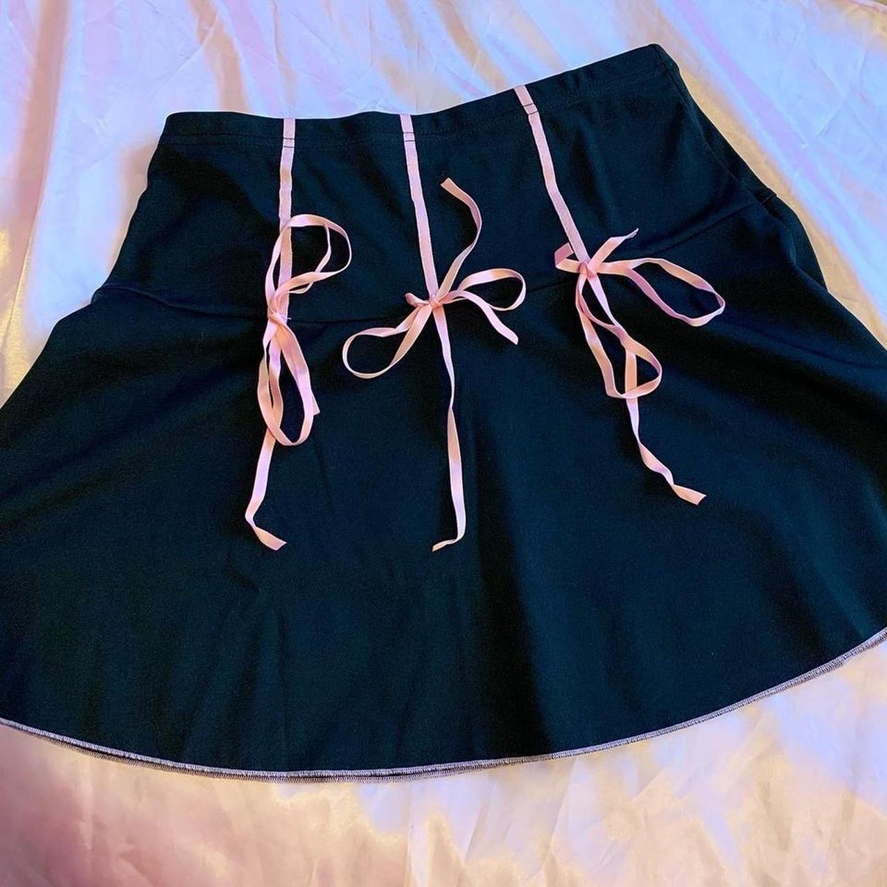 RIBBON SKIRT Black ribbon skirt Pink ribbon skirt... Depop