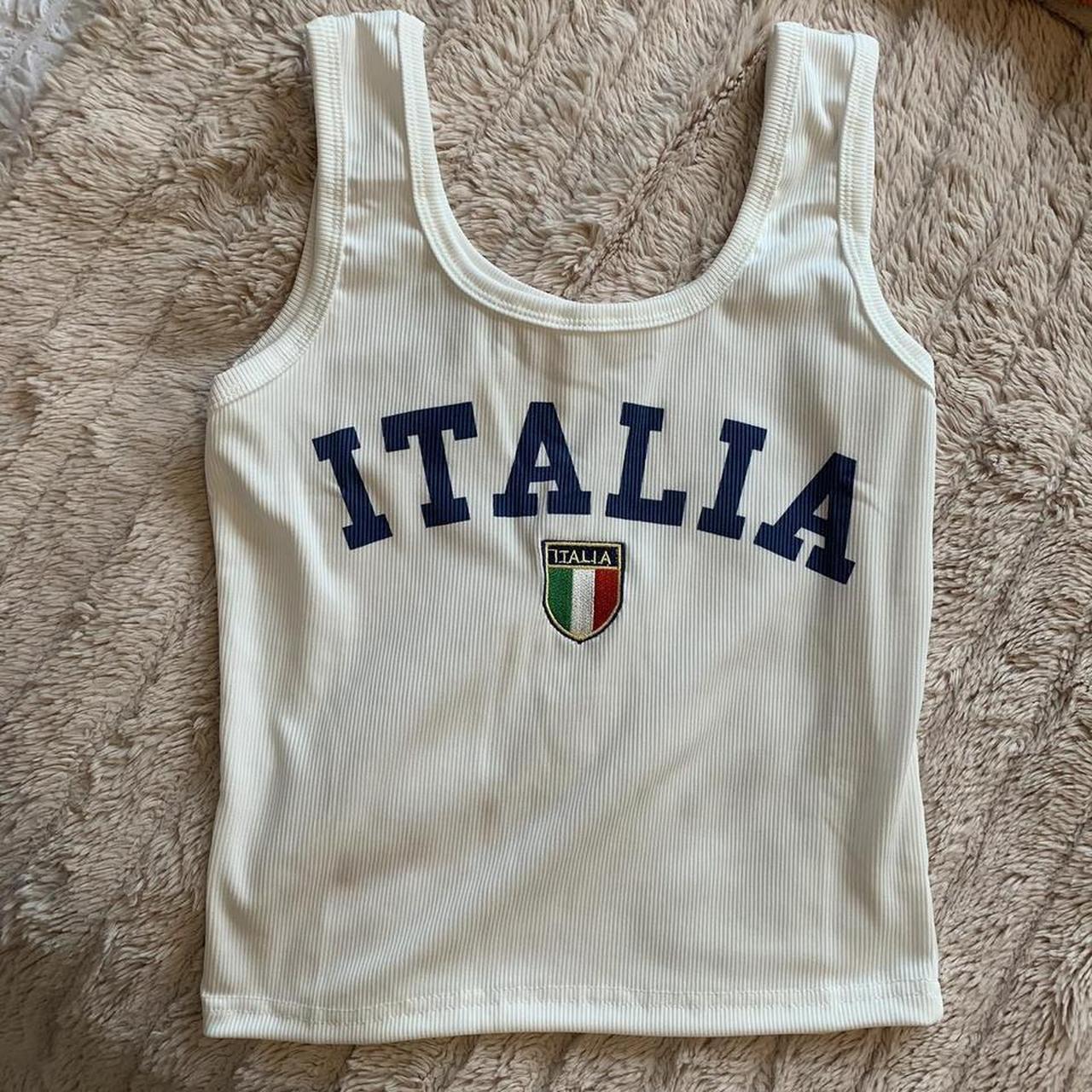 ITALIA FOOTBALL TOP Italy football top Italia... Depop
