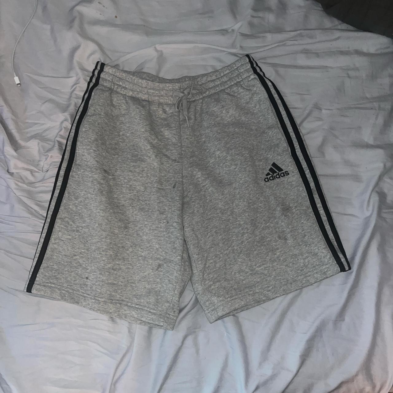 Adidas grey shorts - Depop