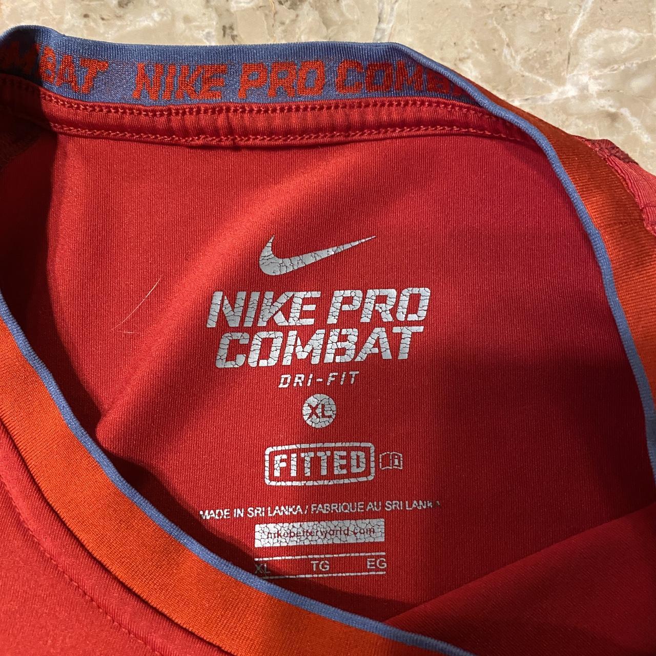 Nike Pro Combat Dri Fit Fitted T Shirt Base Layer