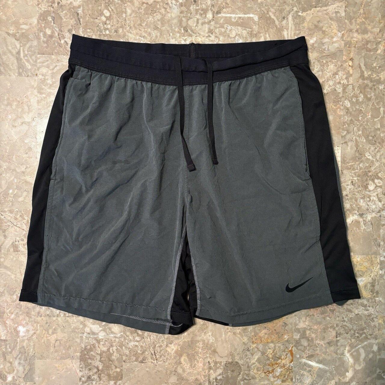 Nike Yoga Shorts Mens Large Grey Flex 7 Running Gym. Depop