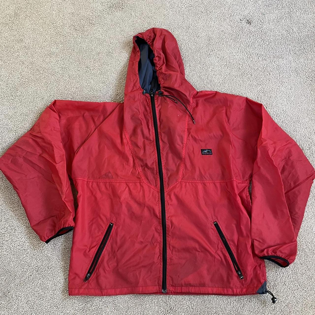 90's Helly Hensen Red Windbreaker Jacket Size Large... - Depop