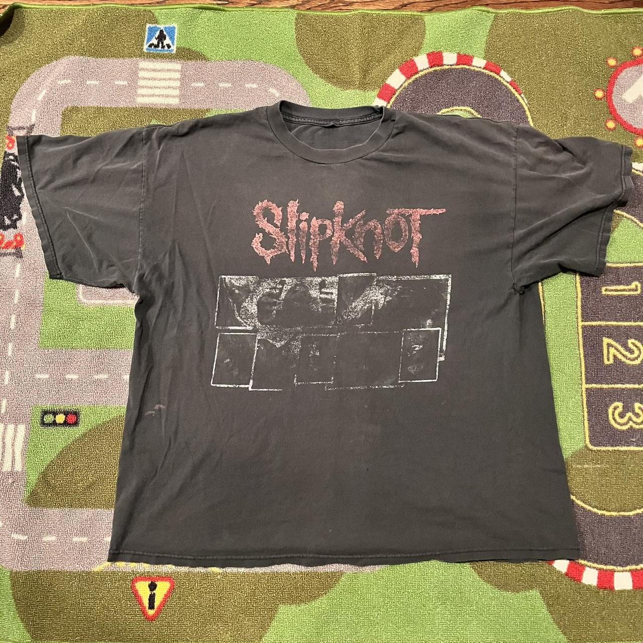 Y2k Slipknot Band T-shirt Fits like XL Length:... - Depop