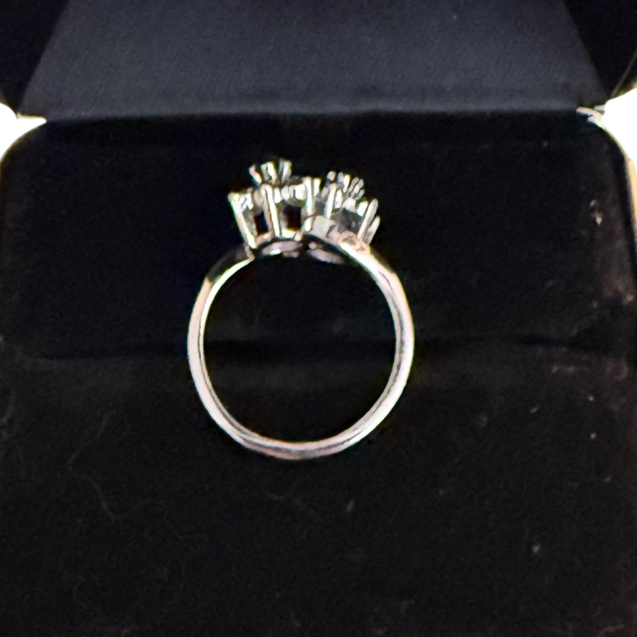 Women's Ring - Silver/Multi – Simulated emerald a… - image 4