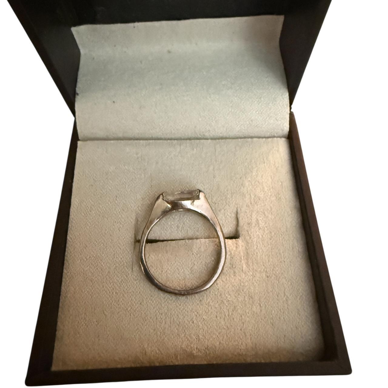 Women's Ring - Silver/Multi – Simulated emerald a… - image 2