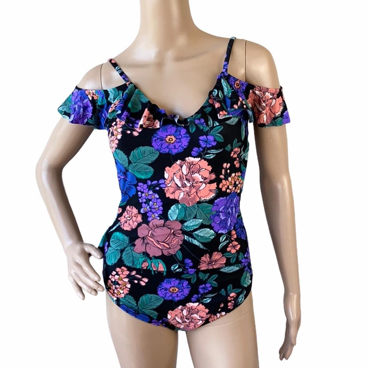 Cold shoulder tankini sale