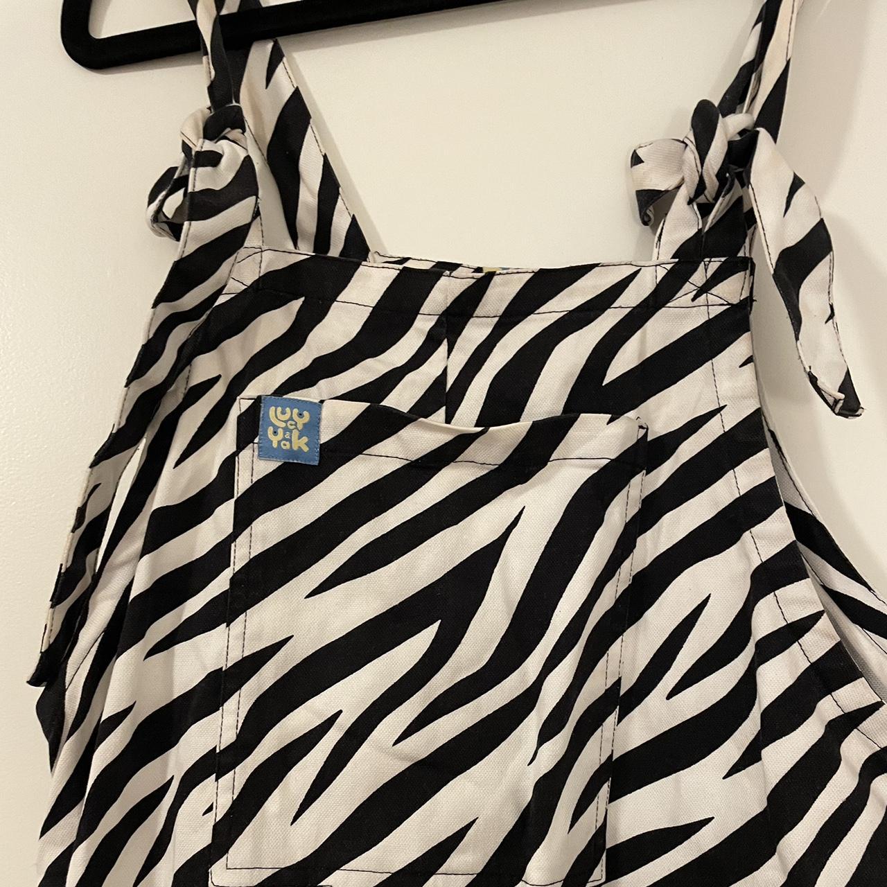 Limited Edition zebra print Lucy & Yak Dungarees / | Depop
