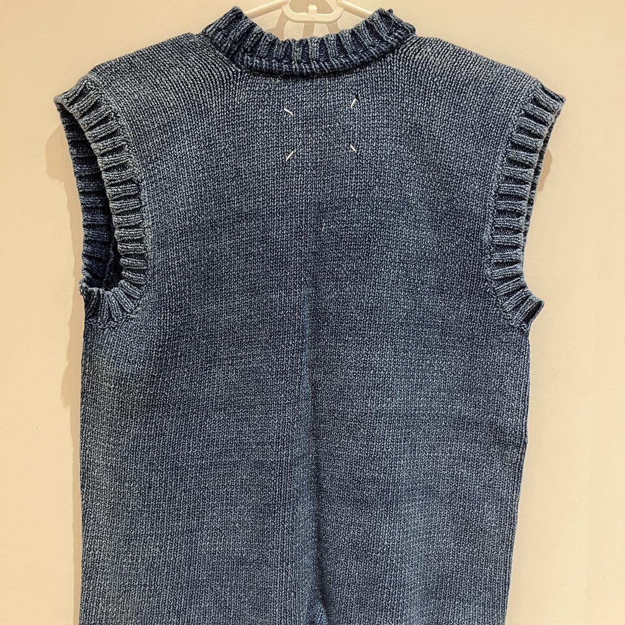 Maison Margiela Women's Blue Vest | Depop