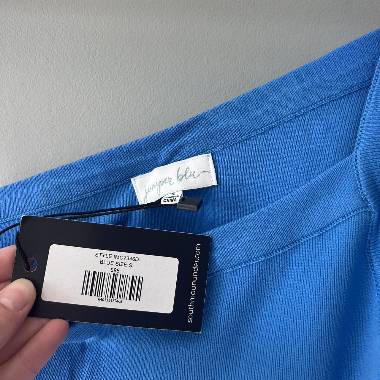 One shoulder midi blue dress with cutouts Open back... - Depop