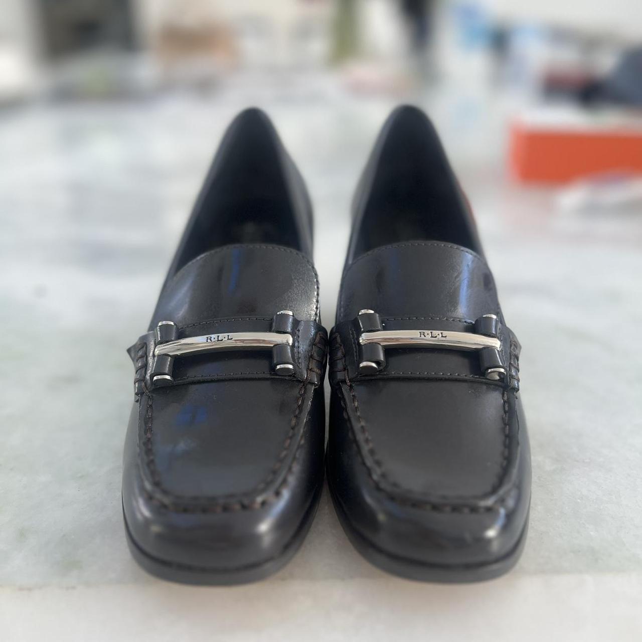 ralph lauren women's loafers black