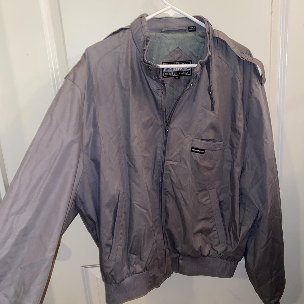 Members only hotsell grey bomber jacket