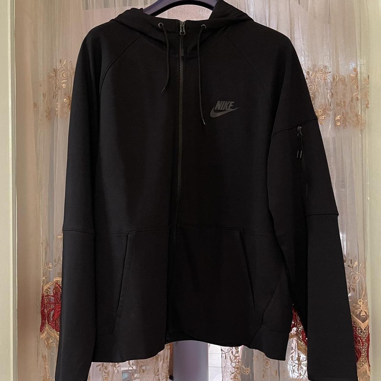 mens nike tech fleece black