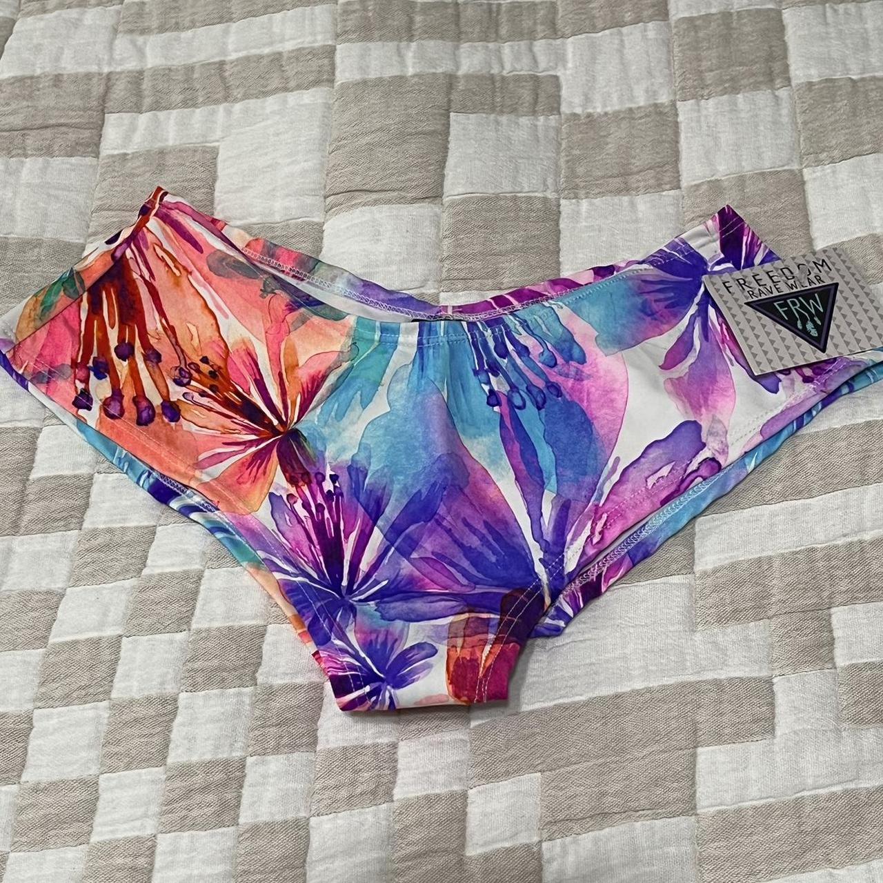 Nwt Freedom Ravewear Floral Bottom Bottom Has Depop