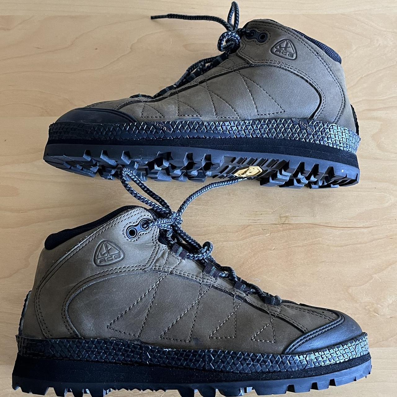 Vintage Nike ACG Resoled Hiking Boots in Brown... Depop
