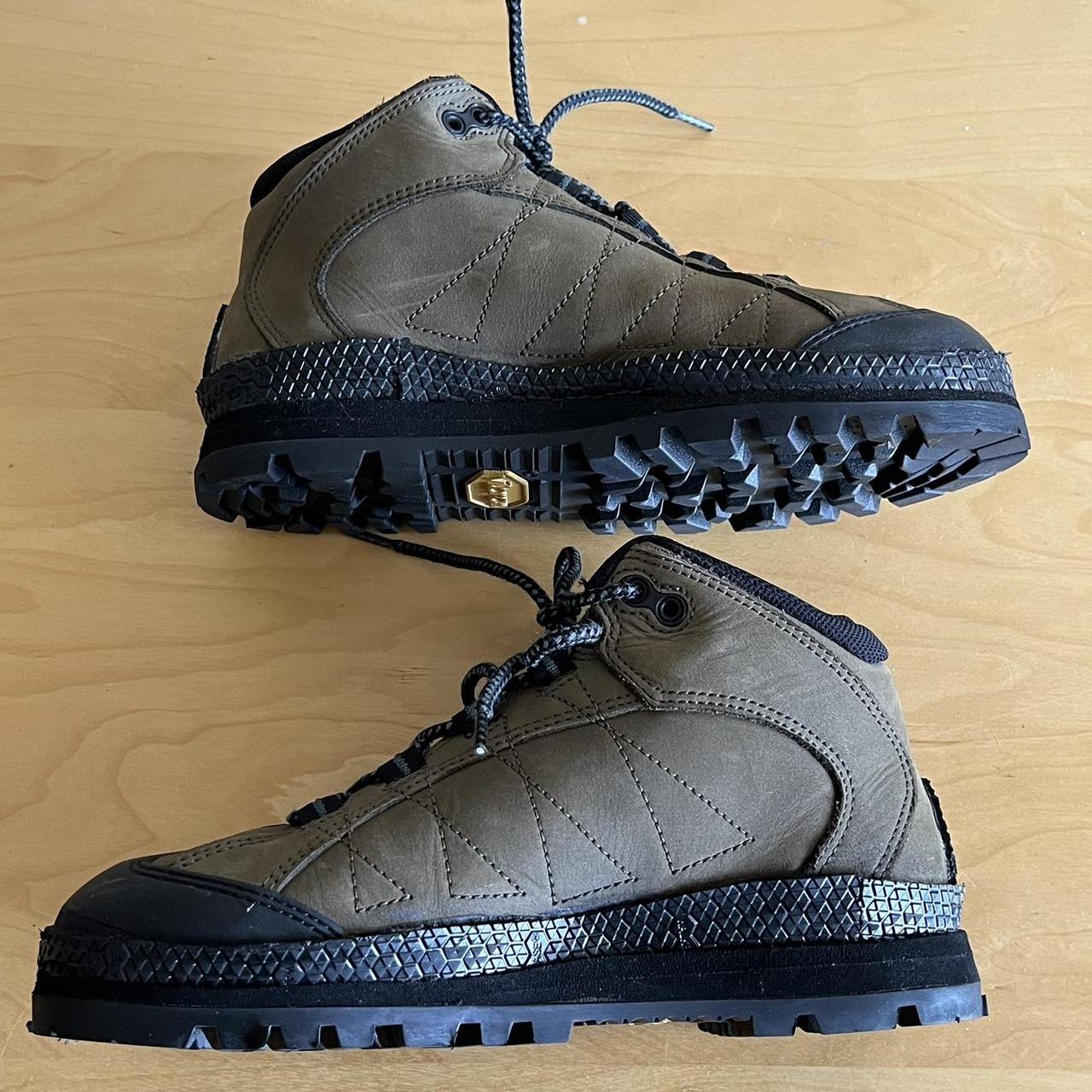 Vintage Nike ACG Resoled Hiking Boots in Brown... Depop