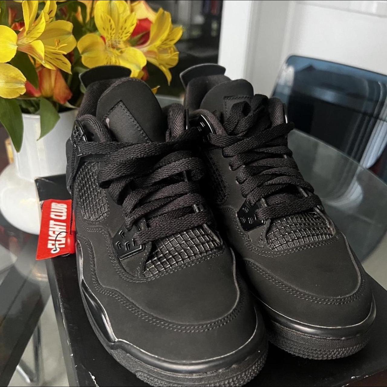 Black cats jordan 4s size7 never been worn message... Depop