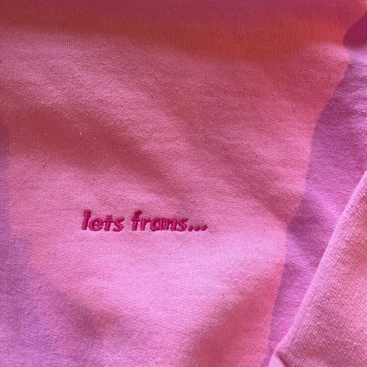 IETS FRANS PINK HOODIE NEW ONLY WORN ONCE SIZE... - Depop