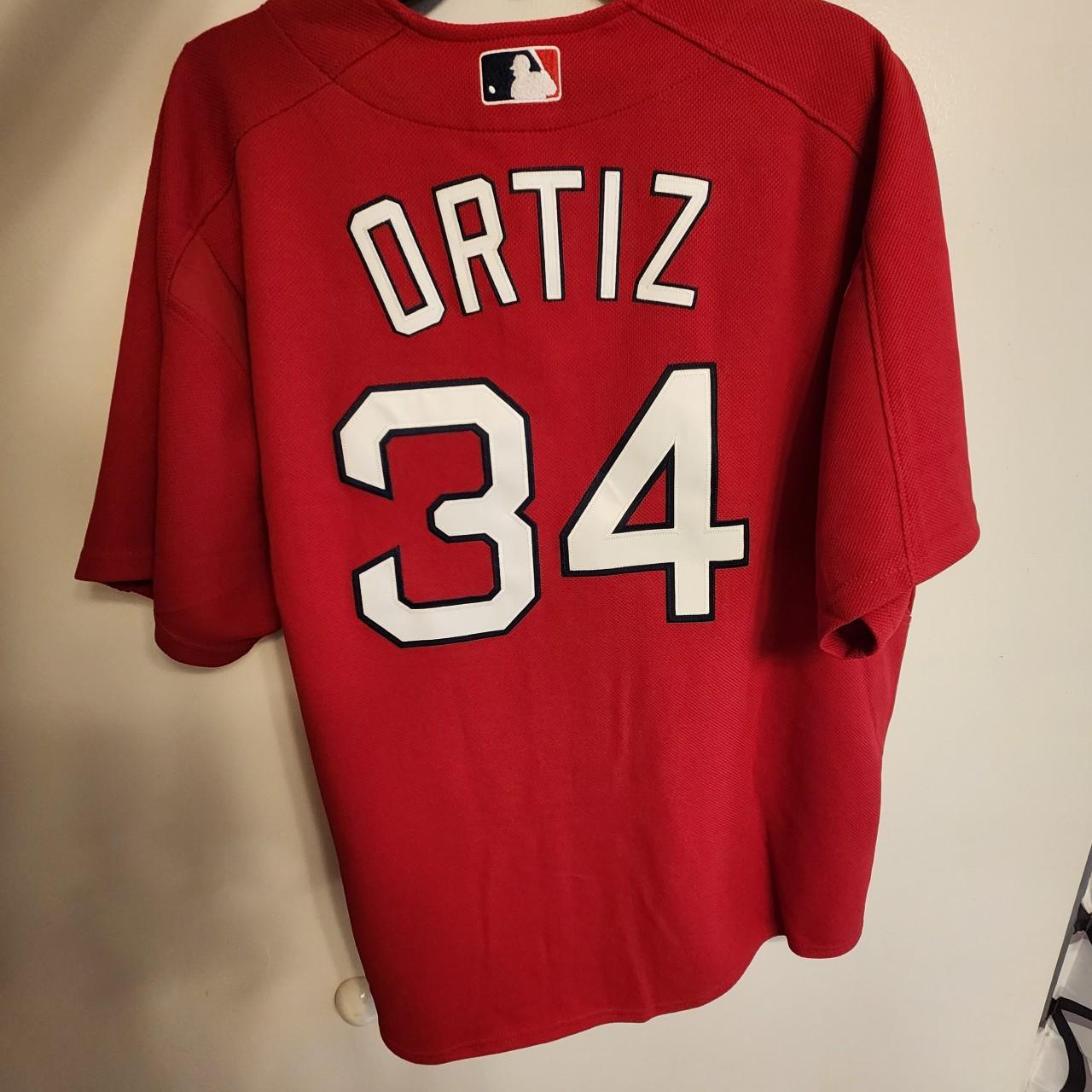 Mitchell & Ness Red Sox Ortiz 34 Baseball Jersey