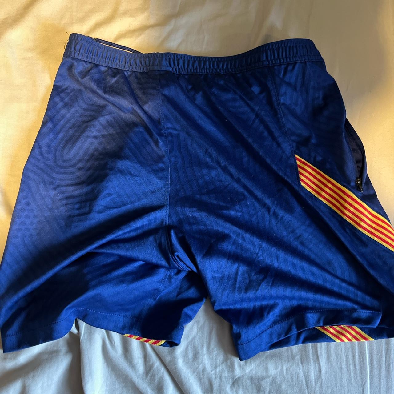 Nike Men's Blue and Orange Shorts | Depop