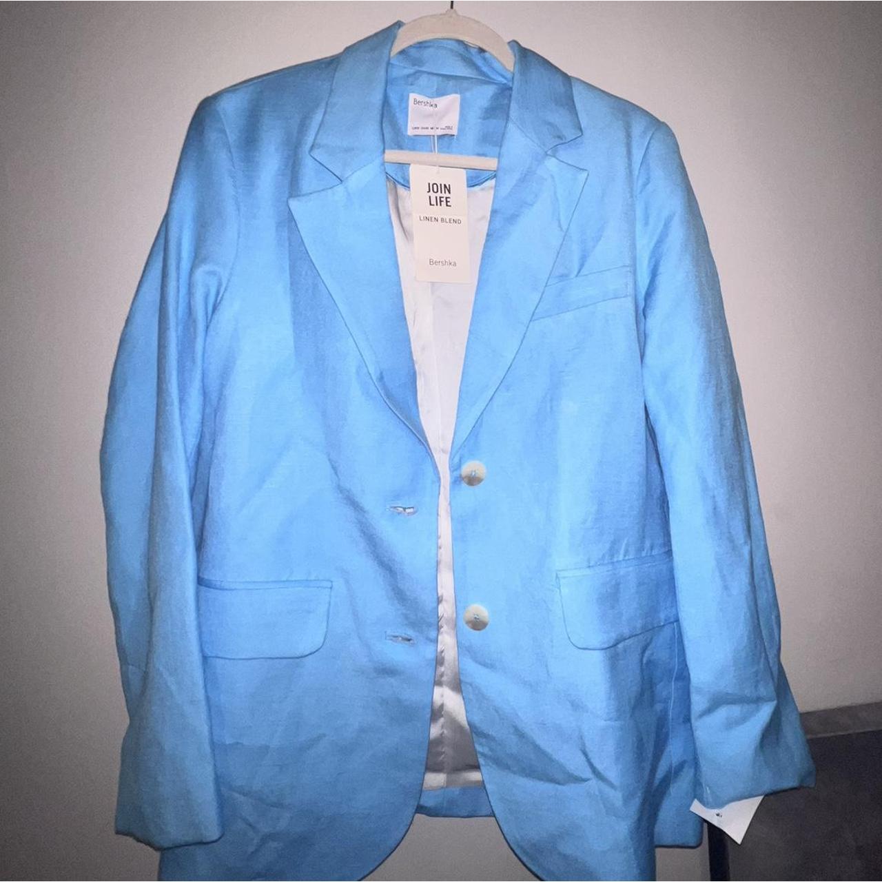 Bershka blue linen blazer, Bought from Bershka