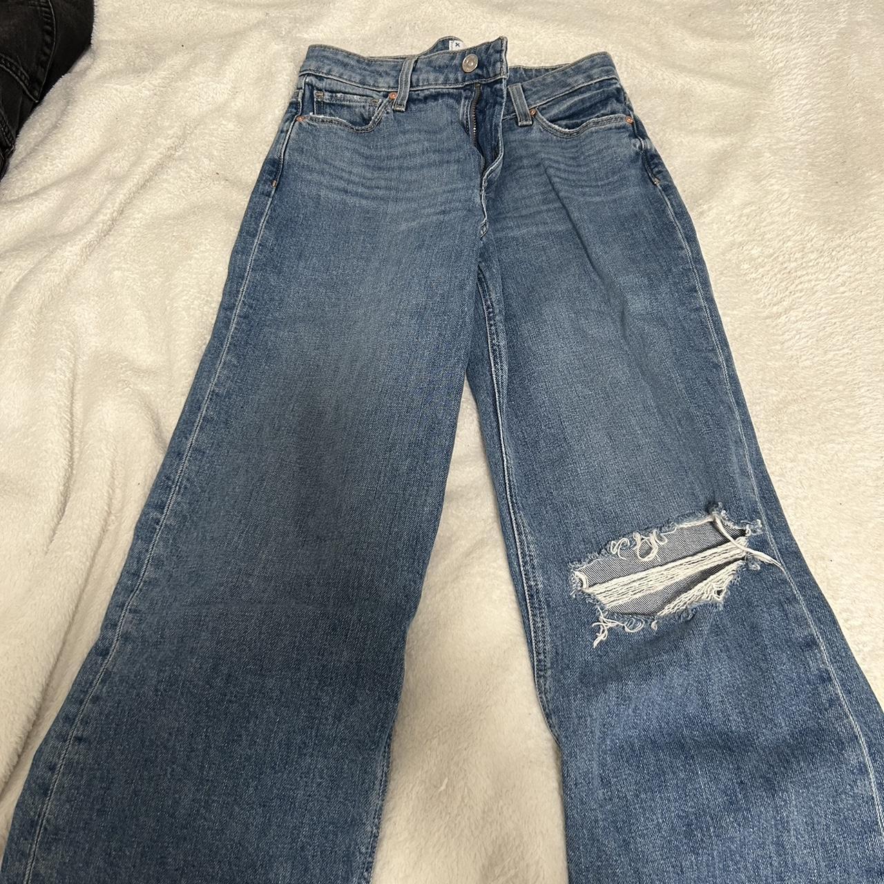 Paige wide leg jeans original price $210 size 25... - Depop