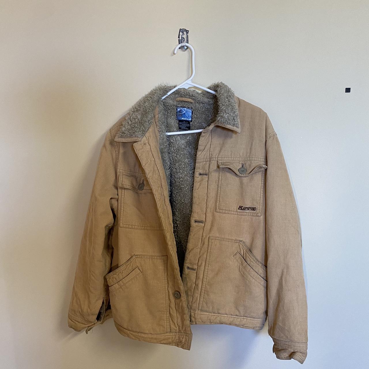 Men's Cream and Grey Jacket | Depop