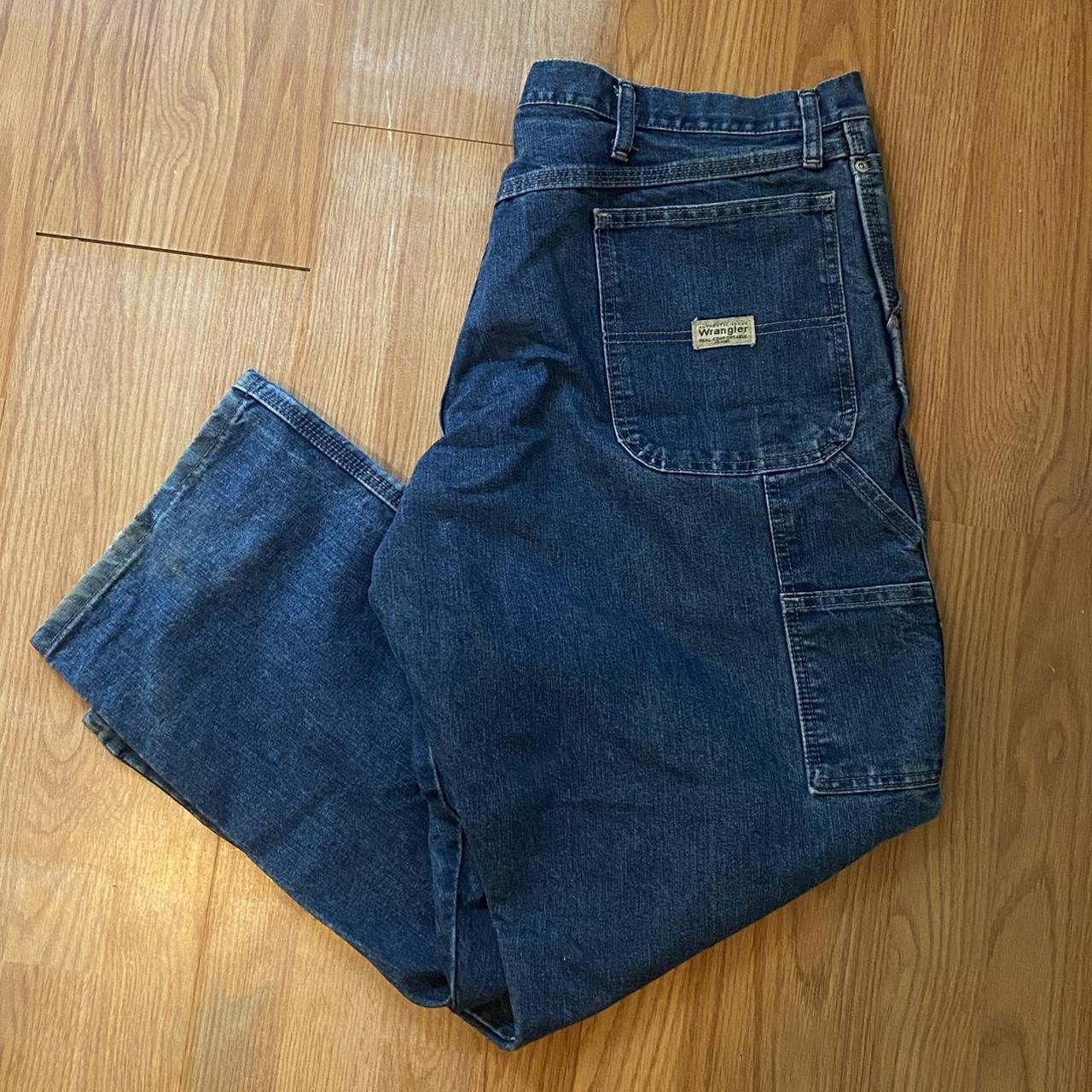 vintage Wrangler carpenter jeans 👖 size-... - Depop