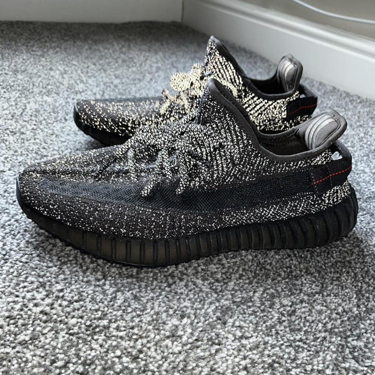 Men’s black Yeezy worn once bought wrong size - Depop