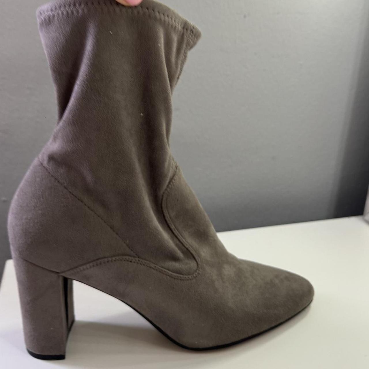 Franco sarto grey suede hot sale boots