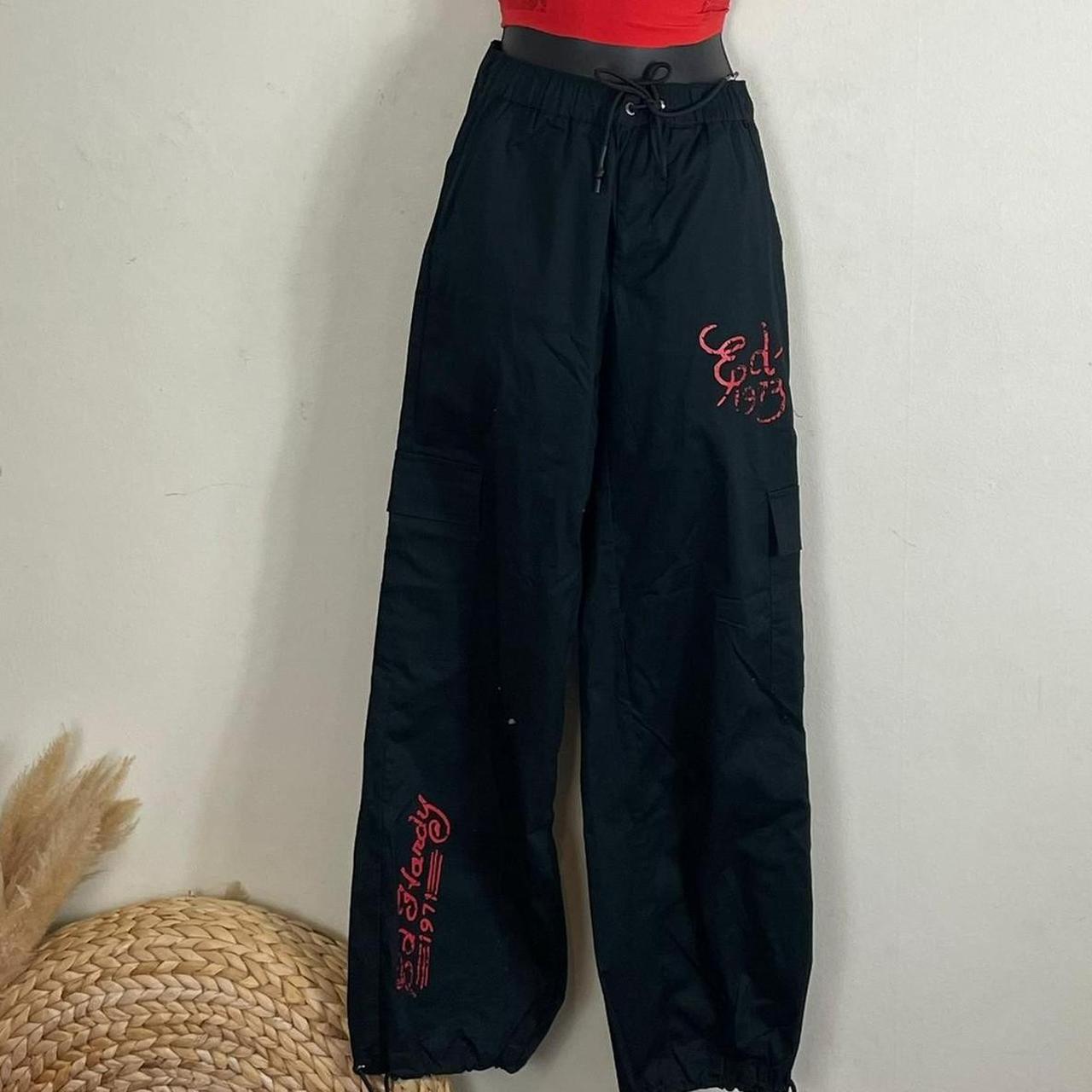 Ed Hardy ♡ Urban Outfitters Exclusive♡ Black Cargo... - Depop
