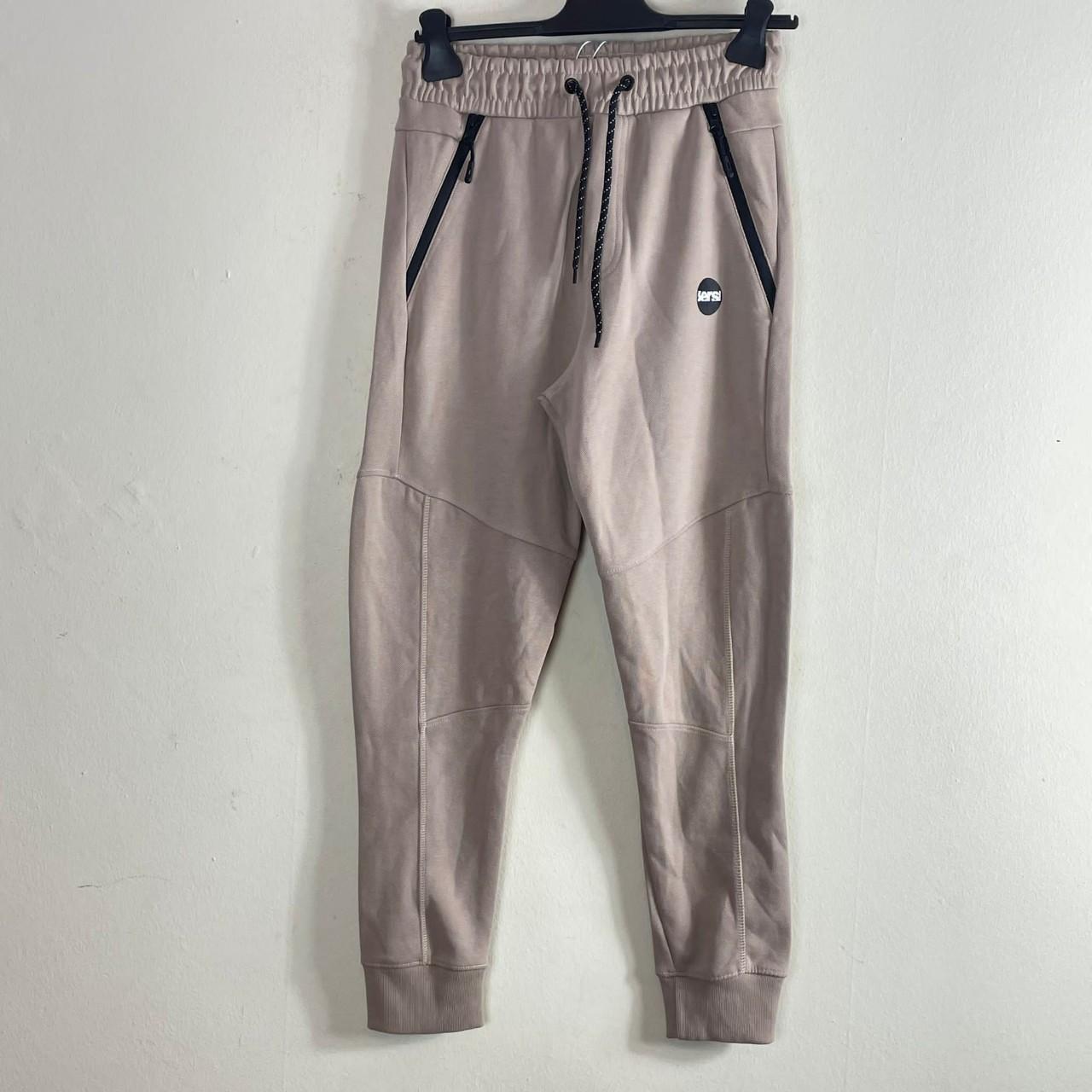 Berhska Slim Fit Pique Joggers in beige Size... - Depop