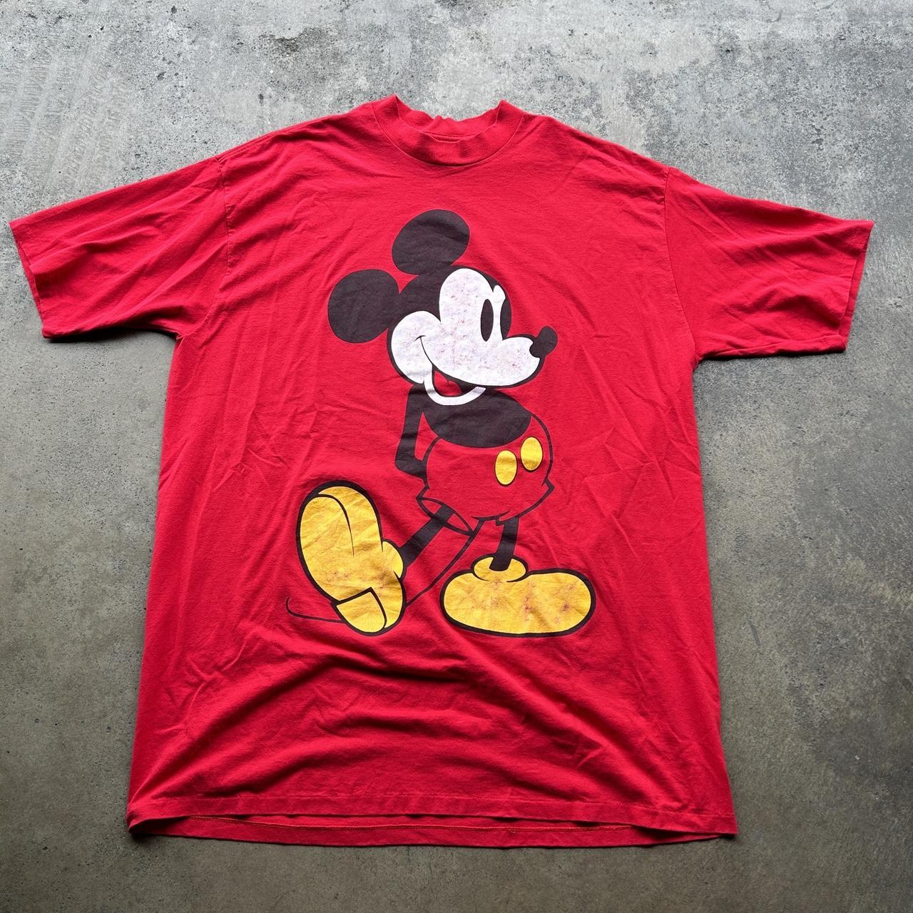 Disney Men's Red T-shirt | Depop