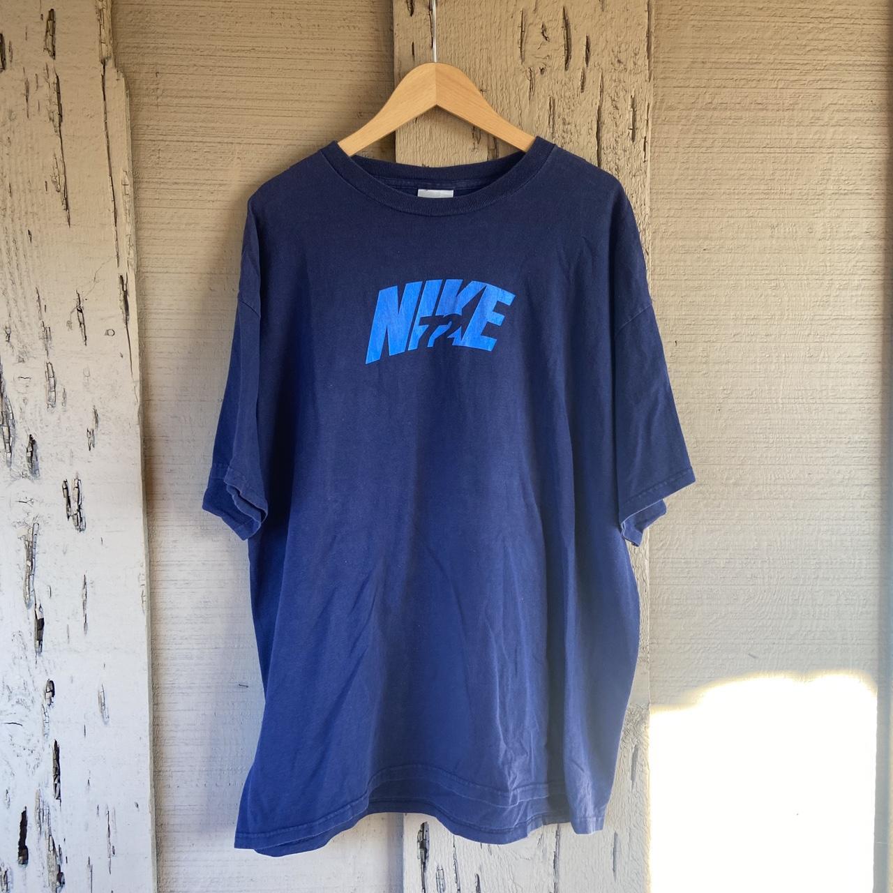 Y2K Nike 72 Tee Tagged 2XL No Flaws Pit to... Depop