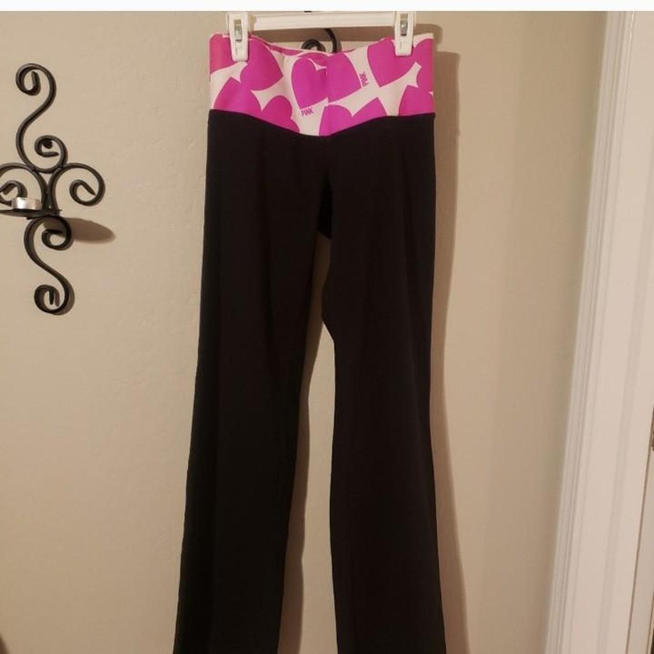 Victoria secret pink yoga pants flared size small in... Depop