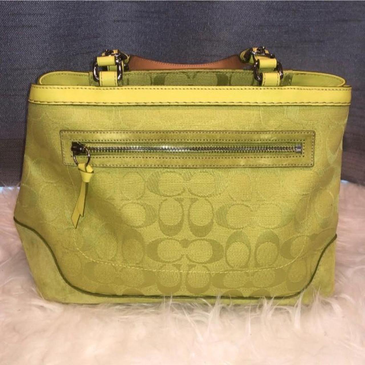 Lime Green Coach Shoulder Bag Super easy to wear, - Depop