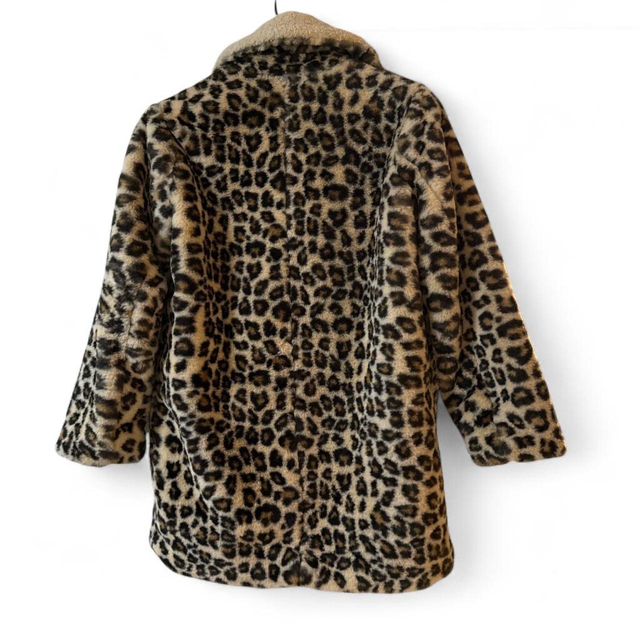 Gap Women's Coat - Multi/Brown - S – Gap leopard … - image 3