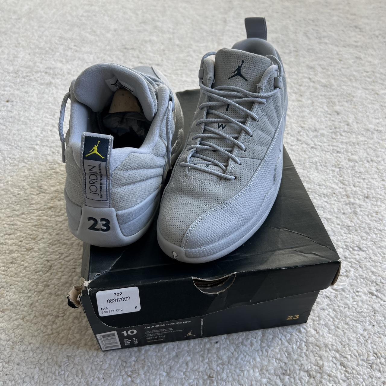 Air Jordan 12 Retro Low 'Wolf Grey' Size 5Y/6.5 - Depop