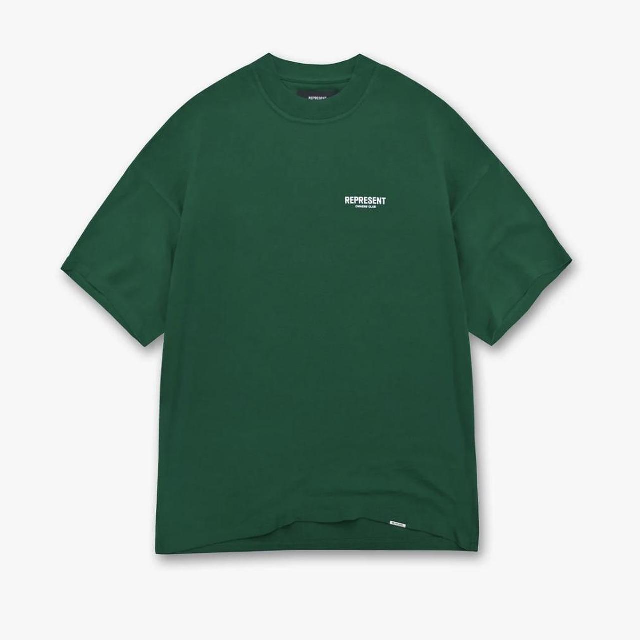 Represent Men's Green T-shirt | Depop