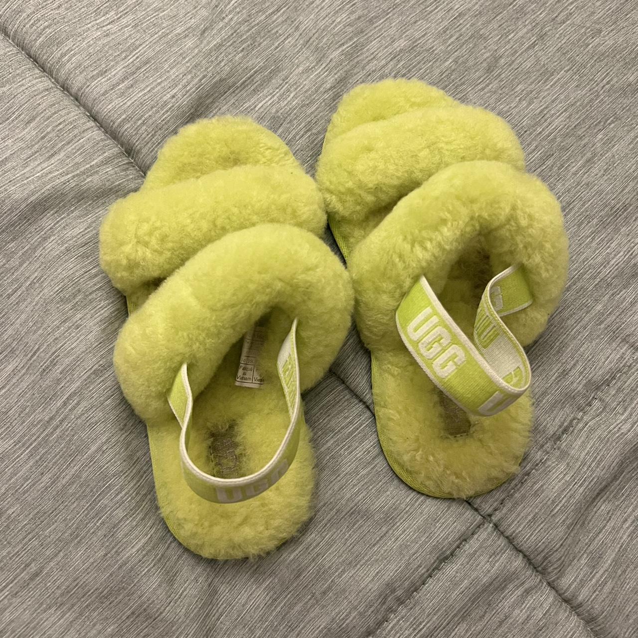 Lime green ugg discount slides