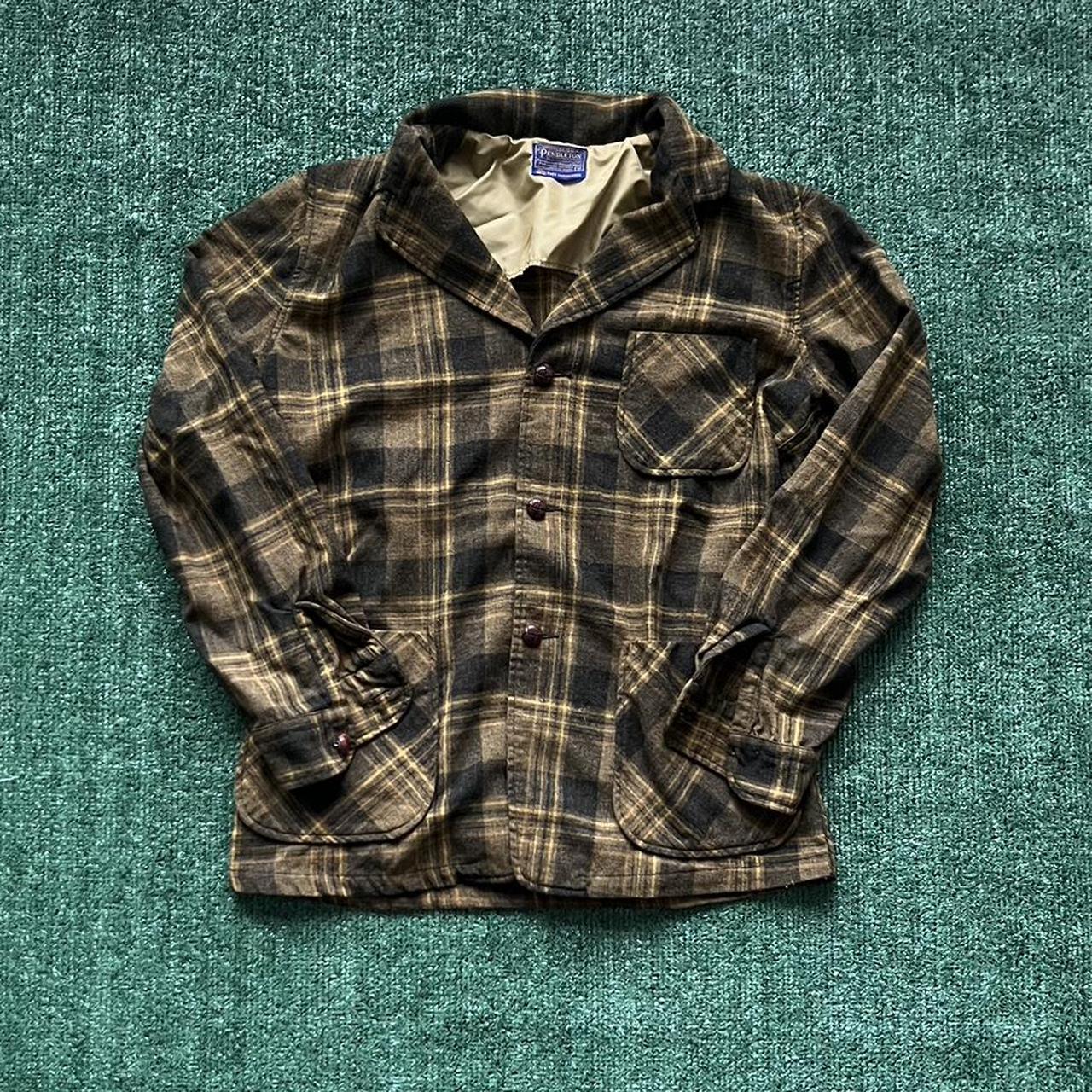 Pendleton Men's Yellow and Black Shirt | Depop